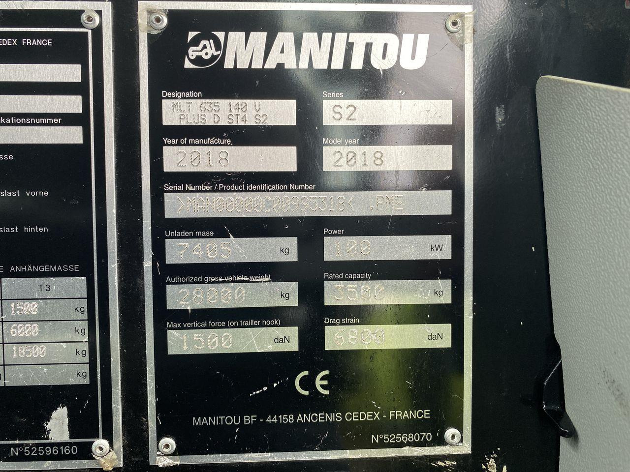 Stivuitor telescopic Manitou MLT635-140 V+ Elite: Foto 11 Stivuitor telescopic Manitou MLT635-140 V+ Elite: Foto 11