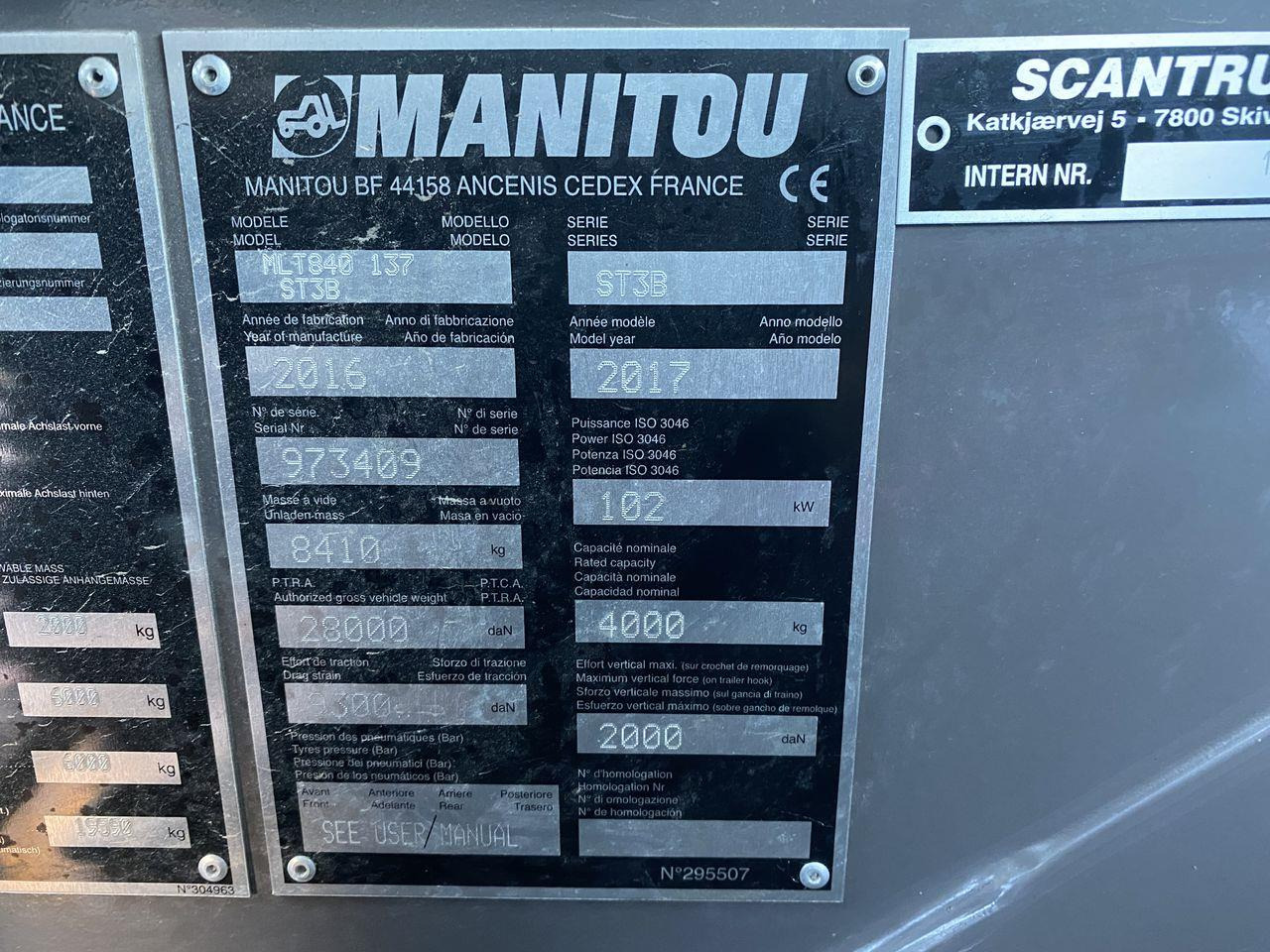 Stivuitor telescopic Manitou MLT840-137PS ELITE: Foto 11