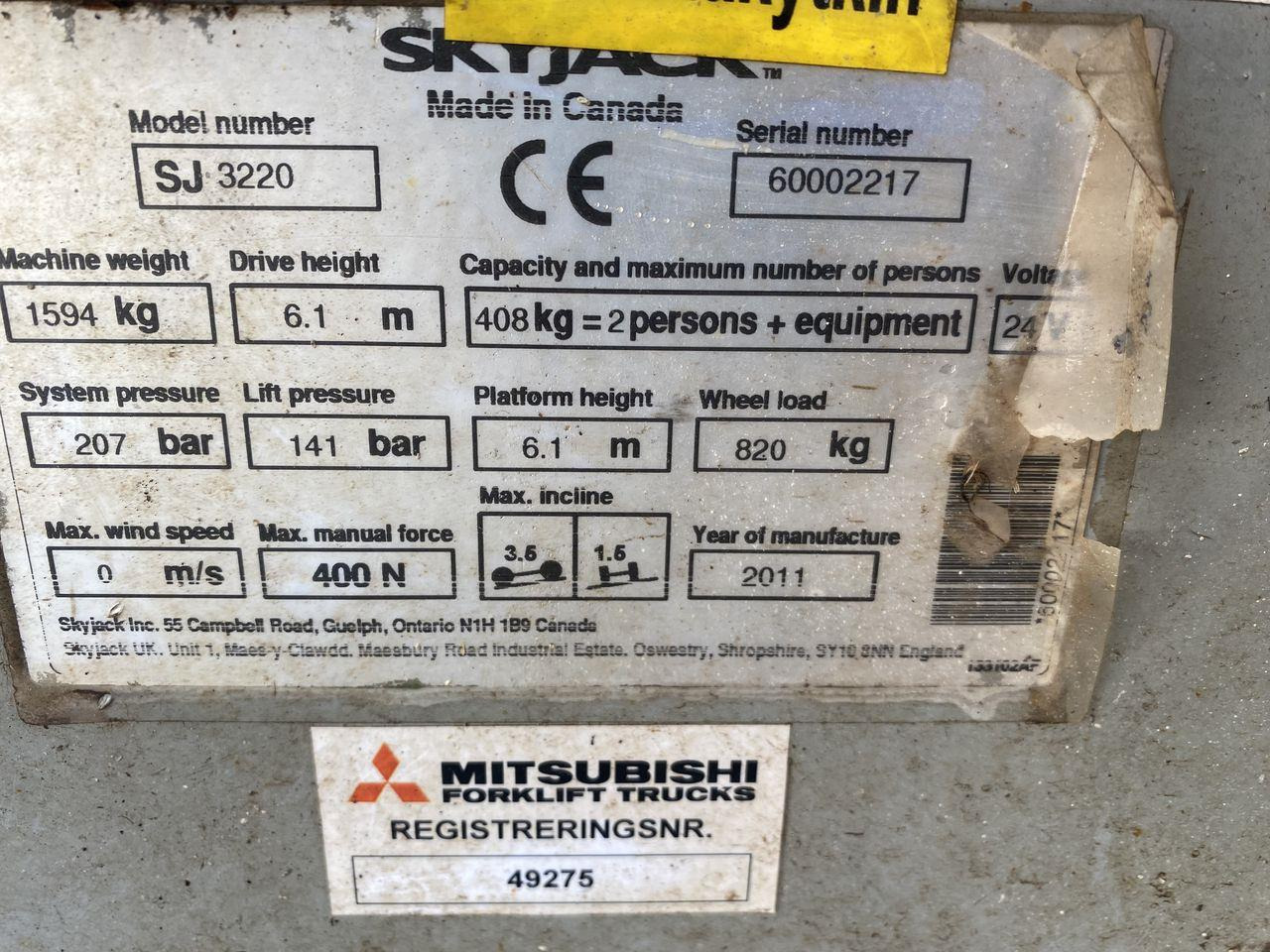 Skyjack SJ3220 - Platforma foarfeca: Foto 5 Skyjack SJ3220 - Platforma foarfeca: Foto 5