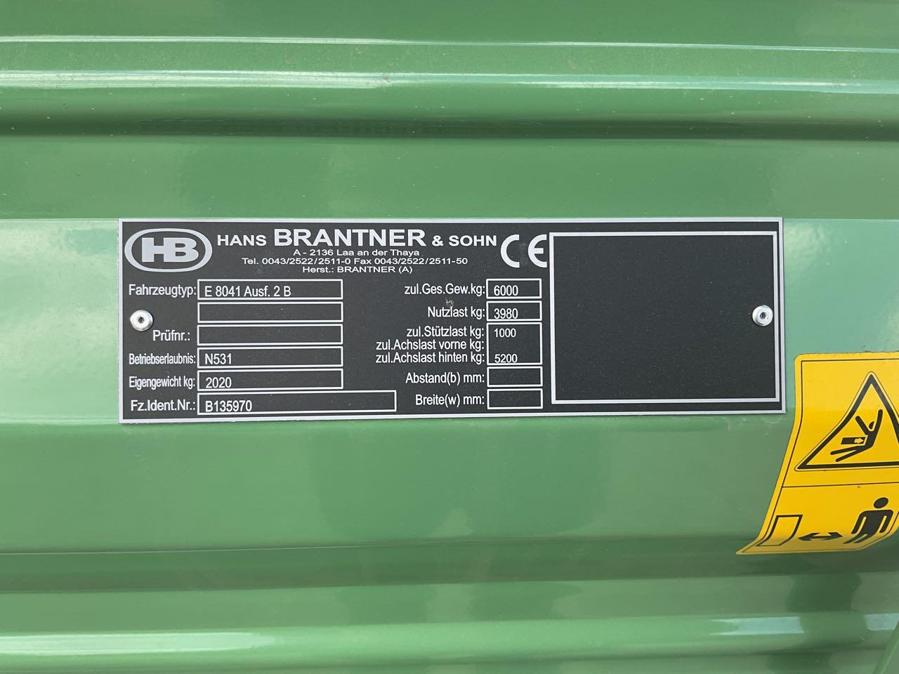 Brantner E 6040 - Remorcă basculantă: Foto 5 Brantner E 6040 - Remorcă basculantă: Foto 5