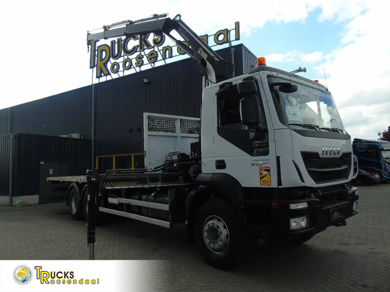 Iveco Eurotrakker 360 EEV + HIAB 144B- 2 + 6X4 + REMOTE + SPRING/BIG AXLE + EURO 5 - Camion cu macara: Foto 1 Iveco Eurotrakker 360 EEV + HIAB 144B- 2 + 6X4 + REMOTE + SPRING/BIG AXLE + EURO 5 - Camion cu macara: Foto 1