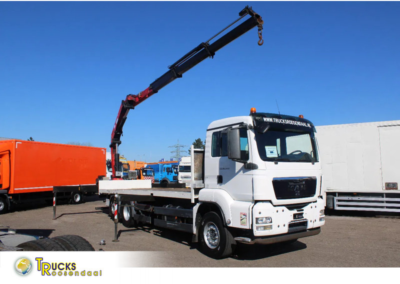 MAN TGS 26.440 + HMF 22T/M + remote + 6x2 steering + EURO 5 - Camion cu macara: Foto 1 MAN TGS 26.440 + HMF 22T/M + remote + 6x2 steering + EURO 5 - Camion cu macara: Foto 1