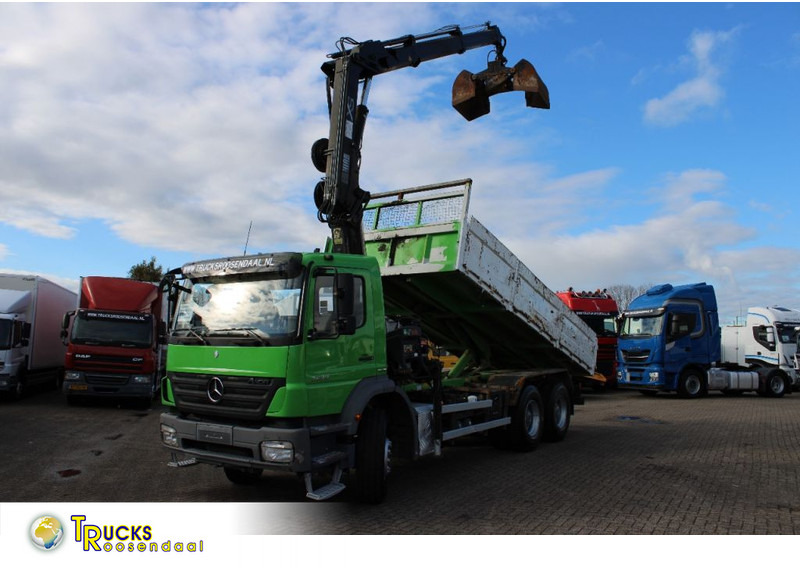Mercedes-Benz Axor 2633 + TIPPER + HIAB 144 + REMOTE + MANUAL - Camion cu macara: Foto 1 Mercedes-Benz Axor 2633 + TIPPER + HIAB 144 + REMOTE + MANUAL - Camion cu macara: Foto 1