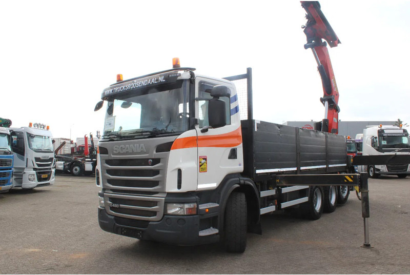 Scania G 480 + PALFINGER 500002EH 6x / JIB 3x + 8x4 STEERING + REMOTE - Camion cu macara: Foto 3 Scania G 480 + PALFINGER 500002EH 6x / JIB 3x + 8x4 STEERING + REMOTE - Camion cu macara: Foto 3
