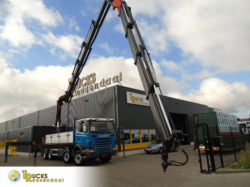 Scania G480 8x4 + palfinger crane PK74002 6x extension + JIB 4x extension - Camion cu macara: Foto 1 Scania G480 8x4 + palfinger crane PK74002 6x extension + JIB 4x extension - Camion cu macara: Foto 1