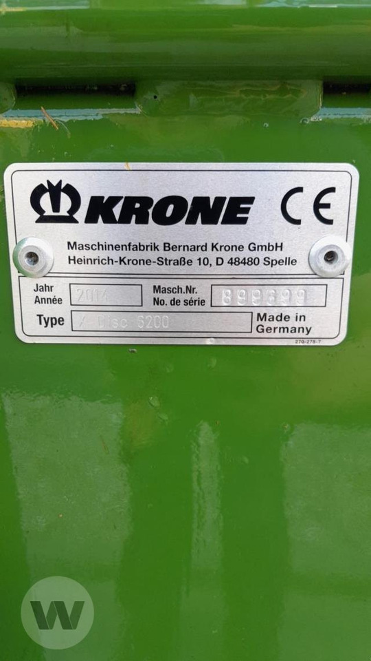 Krone X-Disc 6200 GPS-SW - Cositoare: Foto 5 Krone X-Disc 6200 GPS-SW - Cositoare: Foto 5