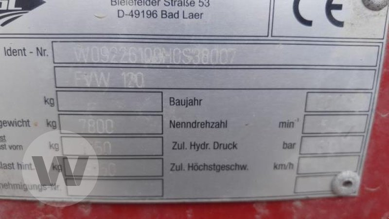 Strautmann FVW 120 - Remorcă distribuit furaje: Foto 5 Strautmann FVW 120 - Remorcă distribuit furaje: Foto 5