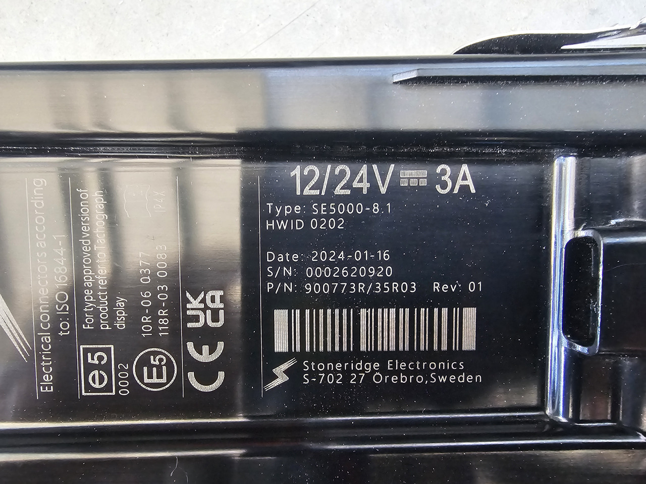 STONERIDGE SE5000-8.1 / VOLVO FH4 EURO 6 / TACHOGRAPH - Tahograf: Foto 3 STONERIDGE SE5000-8.1 / VOLVO FH4 EURO 6 / TACHOGRAPH - Tahograf: Foto 3