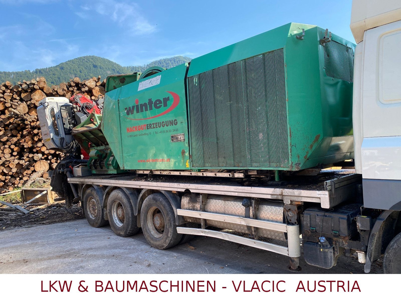 Camion forestier DAF CF85 Holzhackmaschine JENZ HEM 700: Foto 11