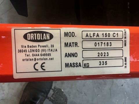 ORTOLAN ALFA 150 harrow - Maşină pentru prelucrarea solului: Foto 2 ORTOLAN ALFA 150 harrow - Maşină pentru prelucrarea solului: Foto 2