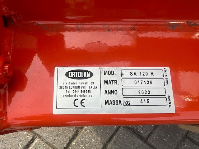 ORTOLAN SA 120 overtop miller - Maşină pentru prelucrarea solului: Foto 2 ORTOLAN SA 120 overtop miller - Maşină pentru prelucrarea solului: Foto 2