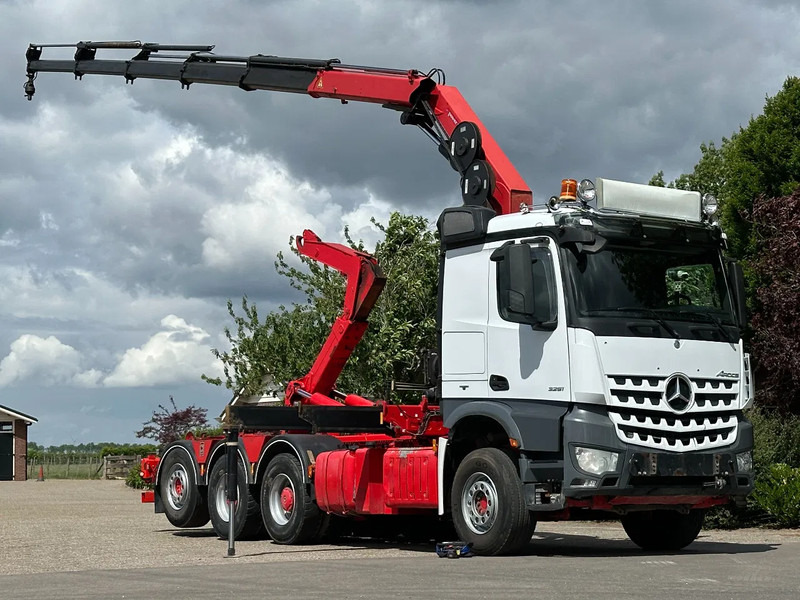 Mercedes-Benz Arocs 3251 8x4 TRIPLE!!26TM KRAAN/HAAK!!EURO6!!TOP! - Camion cu cârlig, Camion cu macara: Foto 1 Mercedes-Benz Arocs 3251 8x4 TRIPLE!!26TM KRAAN/HAAK!!EURO6!!TOP! - Camion cu cârlig, Camion cu macara: Foto 1