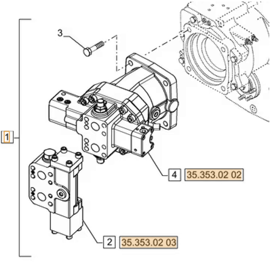 Case 84259377 - 84259376 - Motor hidraulic pentru Utilaje constructii: Foto 1 Case 84259377 - 84259376 - Motor hidraulic pentru Utilaje constructii: Foto 1