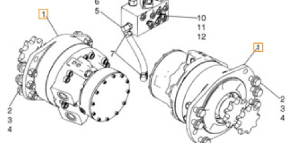 Case 87035341EX - 87035341R - Reductor de rotire pentru Utilaje constructii: Foto 2 Case 87035341EX - 87035341R - Reductor de rotire pentru Utilaje constructii: Foto 2