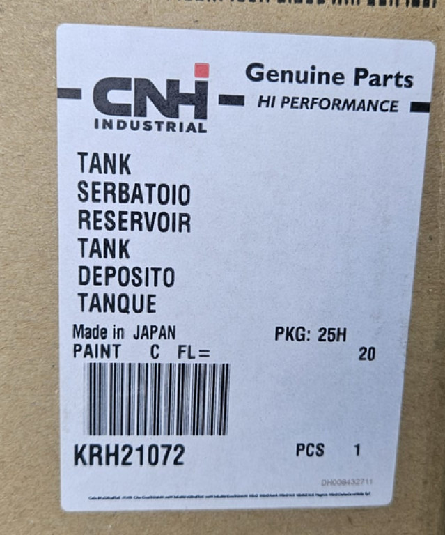 Case KRH21072 - Rezervor combustibil pentru Utilaje constructii: Foto 5 Case KRH21072 - Rezervor combustibil pentru Utilaje constructii: Foto 5
