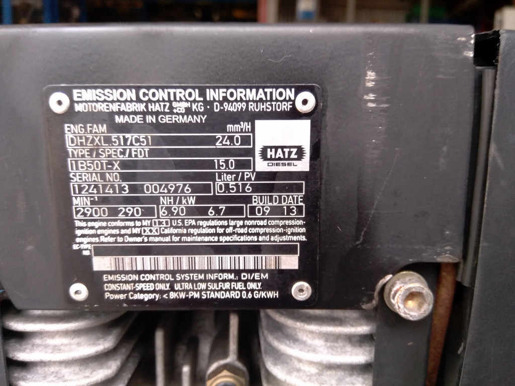 Hatz 1B50T-X - - Motor pentru Utilaje constructii: Foto 5 Hatz 1B50T-X - - Motor pentru Utilaje constructii: Foto 5