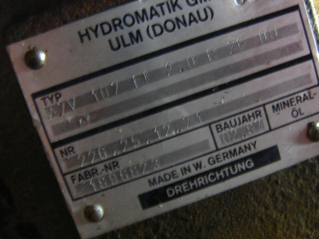 Hydromatik A7V107EL2.0RZF00 - - Motor hidraulic pentru Utilaje constructii: Foto 3 Hydromatik A7V107EL2.0RZF00 - - Motor hidraulic pentru Utilaje constructii: Foto 3