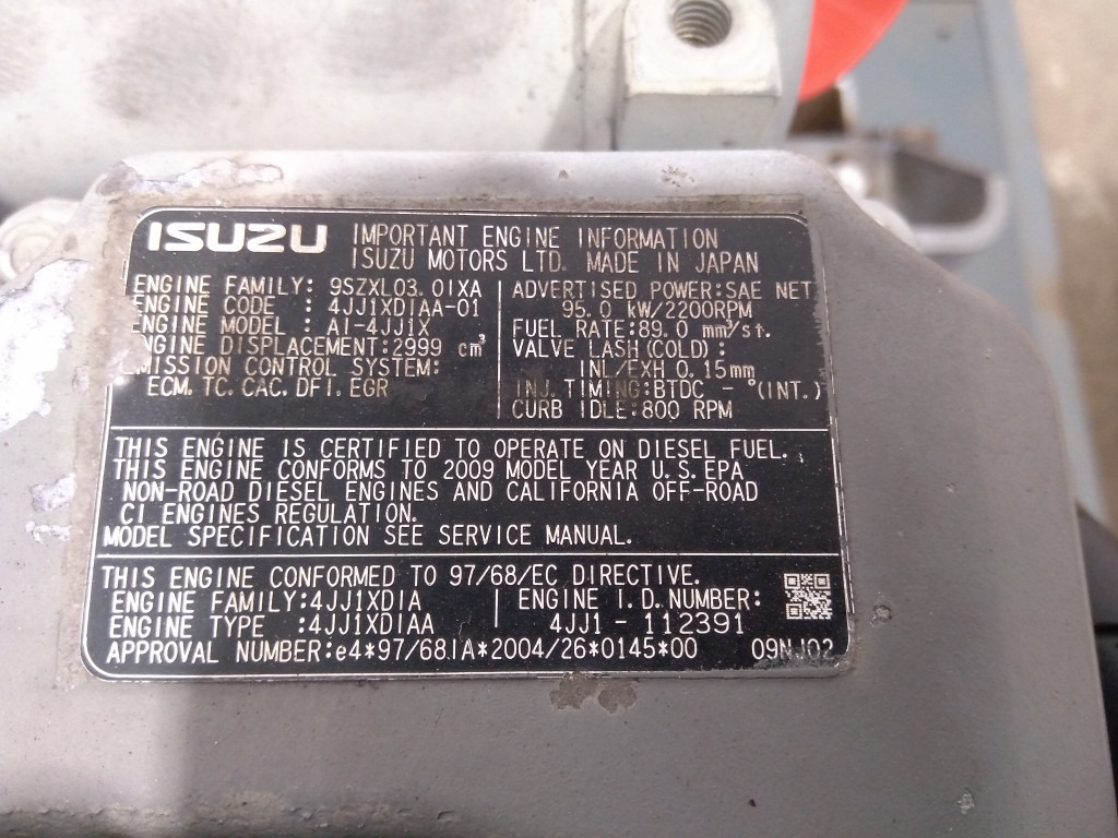 Isuzu 4JJ1X - - Motor pentru Utilaje constructii: Foto 2 Isuzu 4JJ1X - - Motor pentru Utilaje constructii: Foto 2