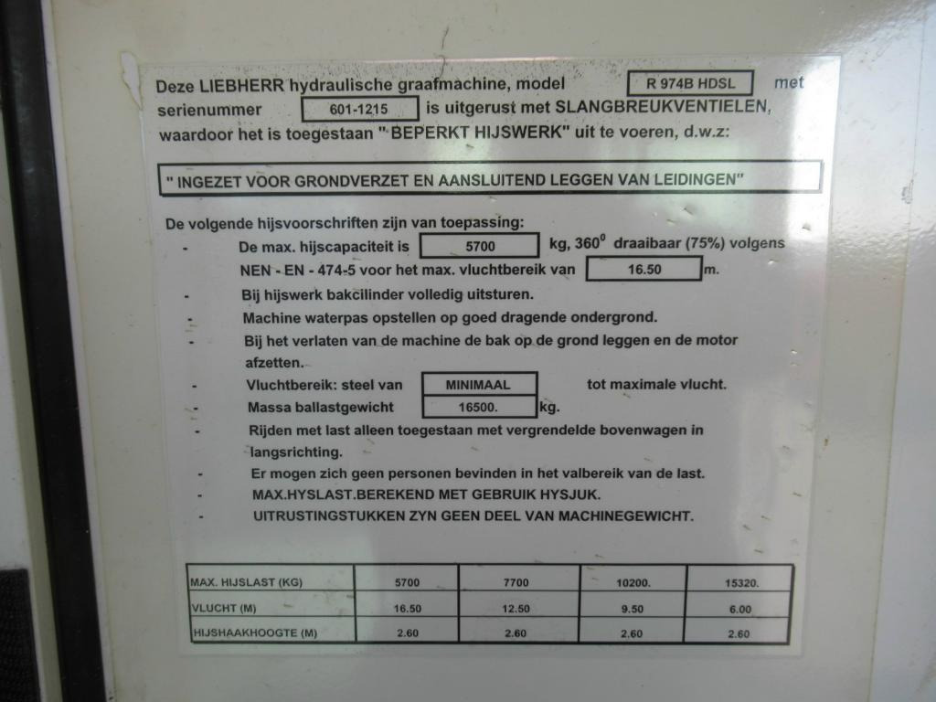 Liebherr R974B-HDSL - - Cabină pentru Utilaje constructii: Foto 3 Liebherr R974B-HDSL - - Cabină pentru Utilaje constructii: Foto 3