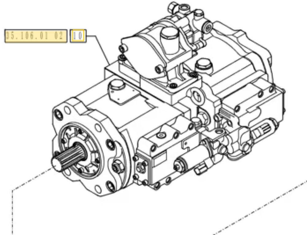 New Holland YB10V00005F4 - YB10V00006F2 - Pompa hidraulica pentru Utilaje constructii: Foto 2 New Holland YB10V00005F4 - YB10V00006F2 - Pompa hidraulica pentru Utilaje constructii: Foto 2