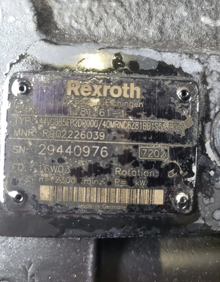 POMPA REXROTH A4VG085EP2DP000/40MRNC6Z81BB1BB1S5AS00 - Piesă de schimb: Foto 2 POMPA REXROTH A4VG085EP2DP000/40MRNC6Z81BB1BB1S5AS00 - Piesă de schimb: Foto 2