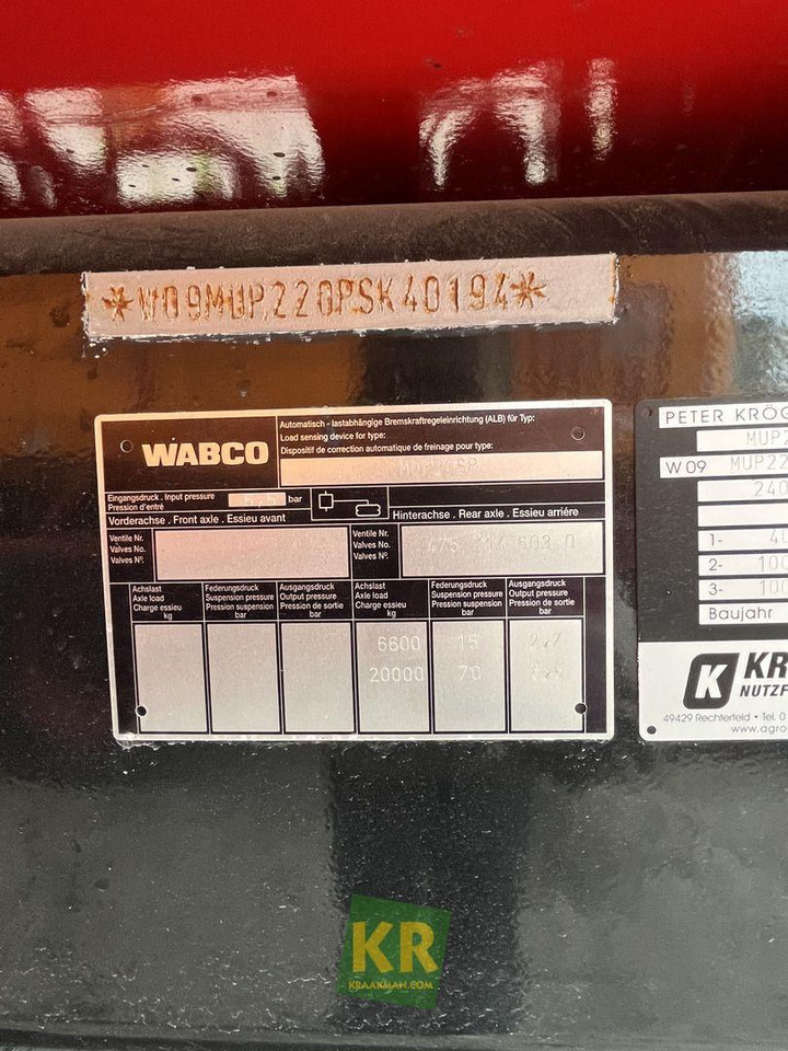 Overig Kröger - Remorcă autobasculantă agricolă: Foto 3 Overig Kröger - Remorcă autobasculantă agricolă: Foto 3