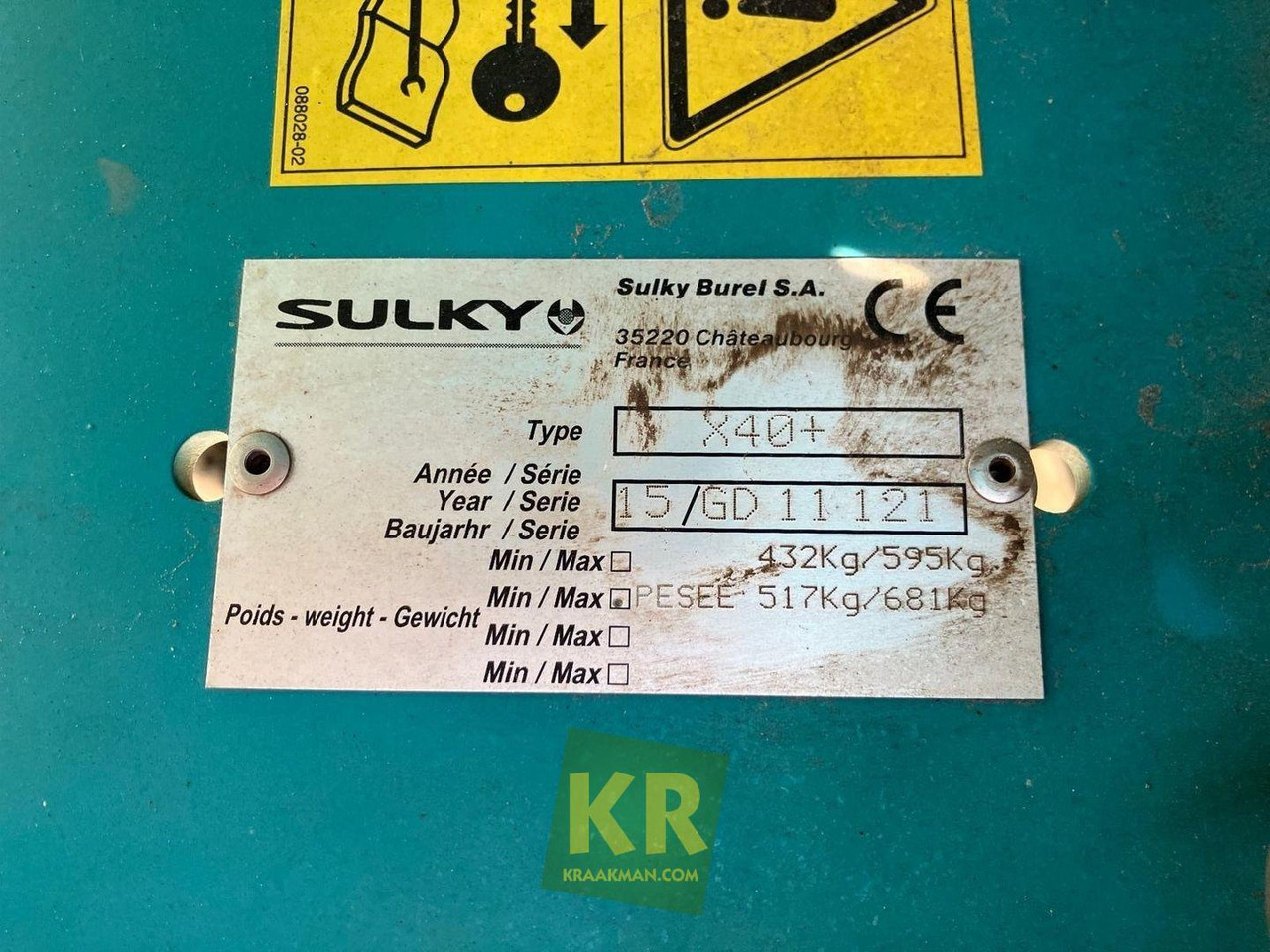 X40 Kunstmeststrooier Sulky  - Imprastietor îngrăşăminte: Foto 5 X40 Kunstmeststrooier Sulky  - Imprastietor îngrăşăminte: Foto 5