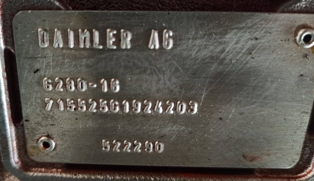 MERCEDES-BENZ G280-16 ACTROS MP3 - Cutie de viteze și piese pentru Camion: Foto 4 MERCEDES-BENZ G280-16 ACTROS MP3 - Cutie de viteze și piese pentru Camion: Foto 4