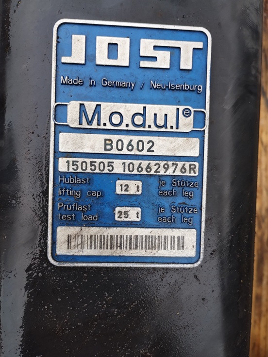 STOPY PODPORY NACZEPA PRZYCZEPA JOST B0602 10662976 - Cadru/ Şasiu pentru Remorcă: Foto 2 STOPY PODPORY NACZEPA PRZYCZEPA JOST B0602 10662976 - Cadru/ Şasiu pentru Remorcă: Foto 2