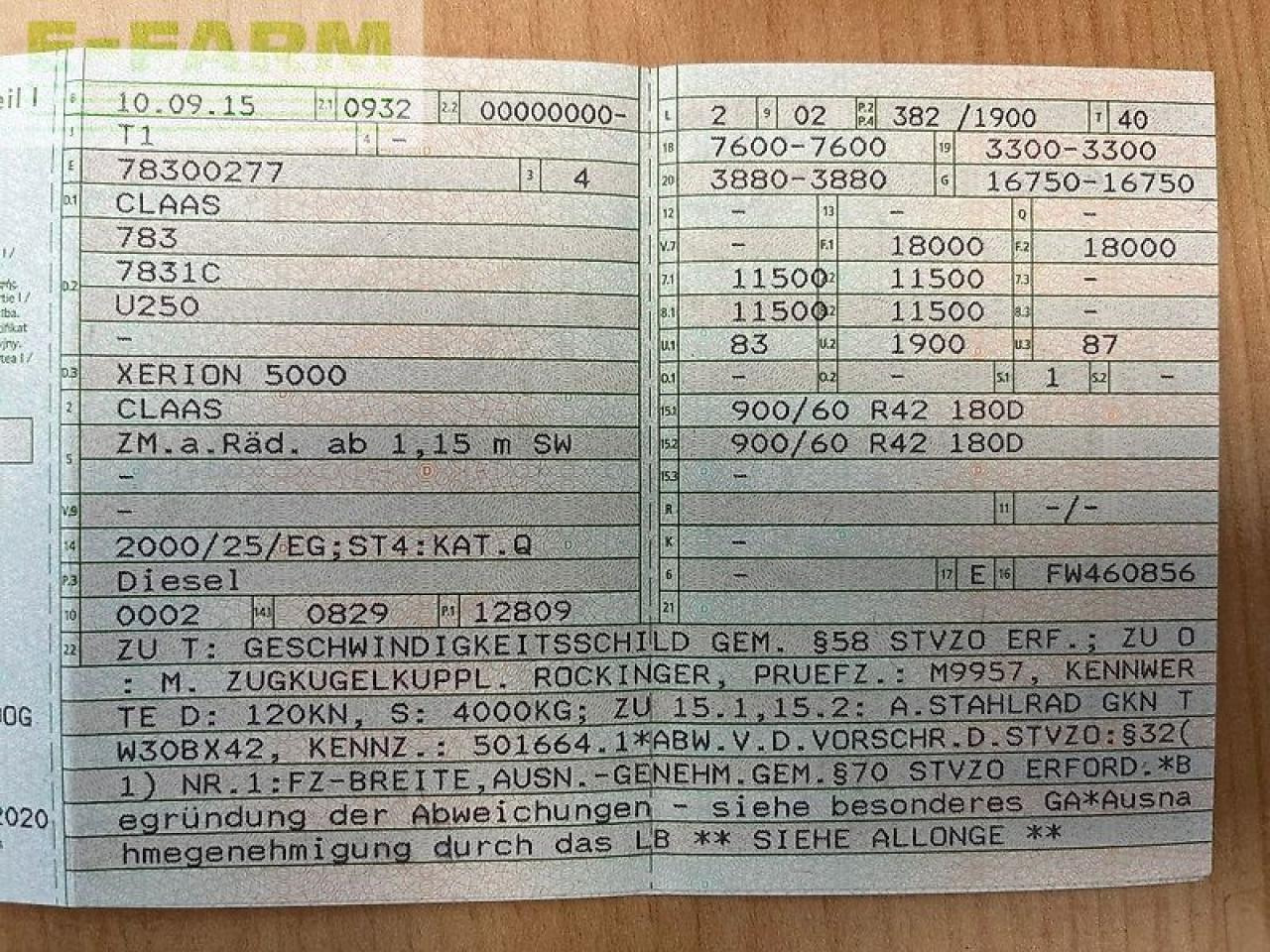 CLAAS xerion 5000 trac TRAC - Tractor agricol: Foto 2 CLAAS xerion 5000 trac TRAC - Tractor agricol: Foto 2