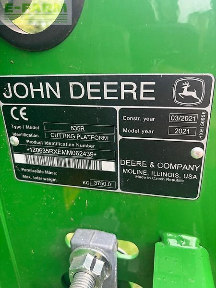 Utilaje pentru maşină de recoltat furaj John Deere 635r my21 (10,70m): Foto 7