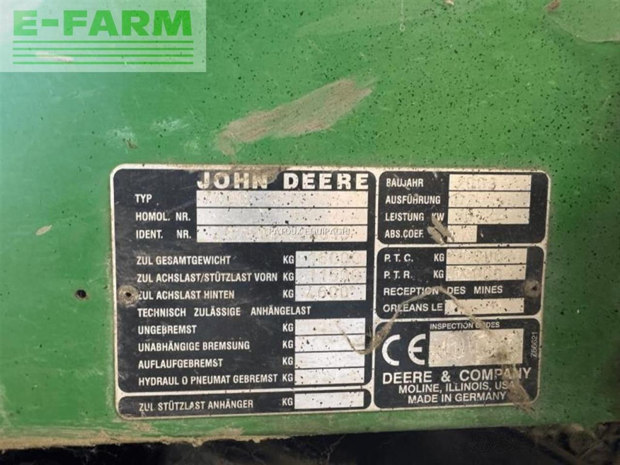 John Deere 7400 4rm - Combină de Recoltat Furaj: Foto 4 John Deere 7400 4rm - Combină de Recoltat Furaj: Foto 4