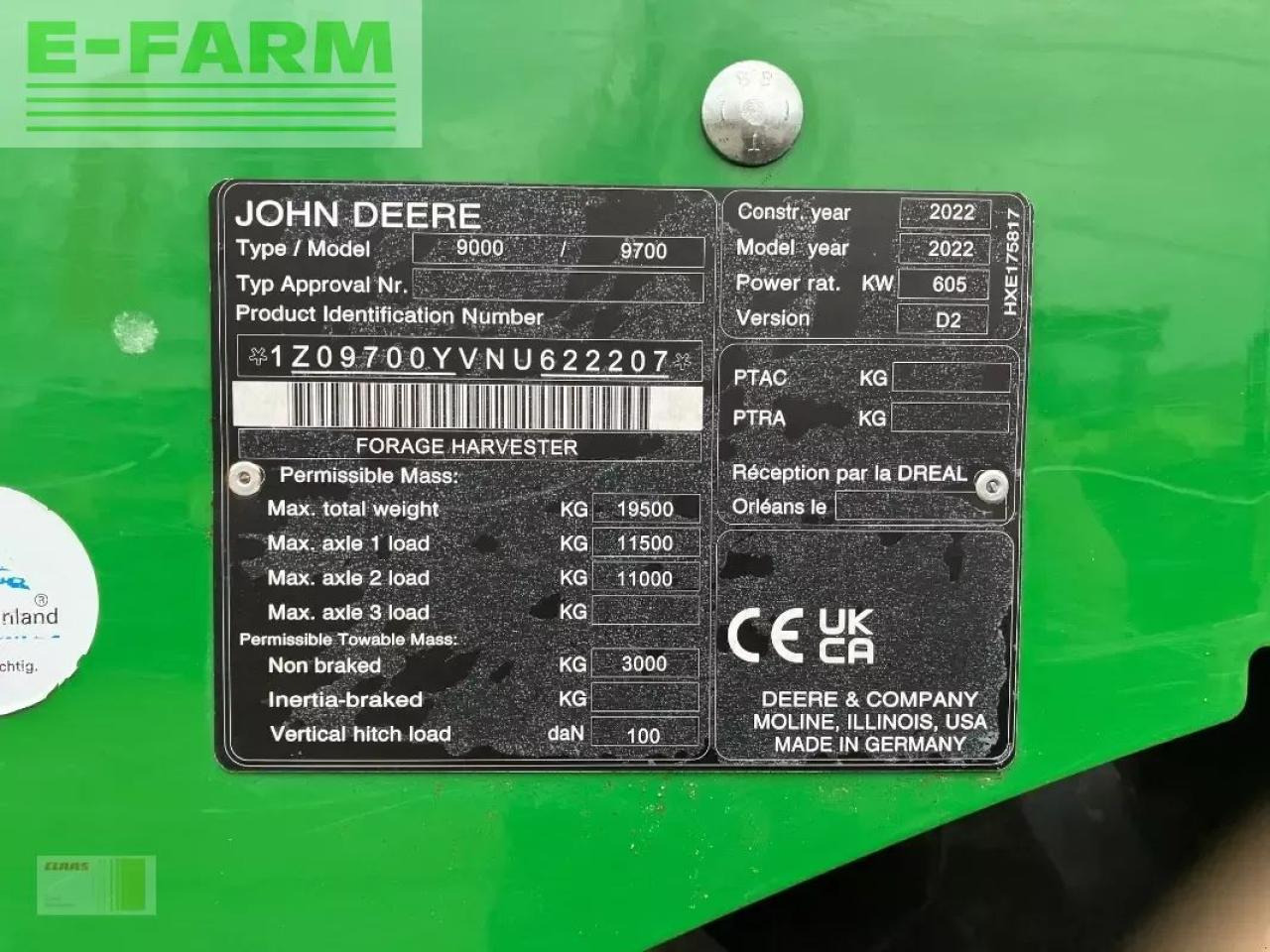 John Deere 9700i - Combină de Recoltat Furaj: Foto 3 John Deere 9700i - Combină de Recoltat Furaj: Foto 3
