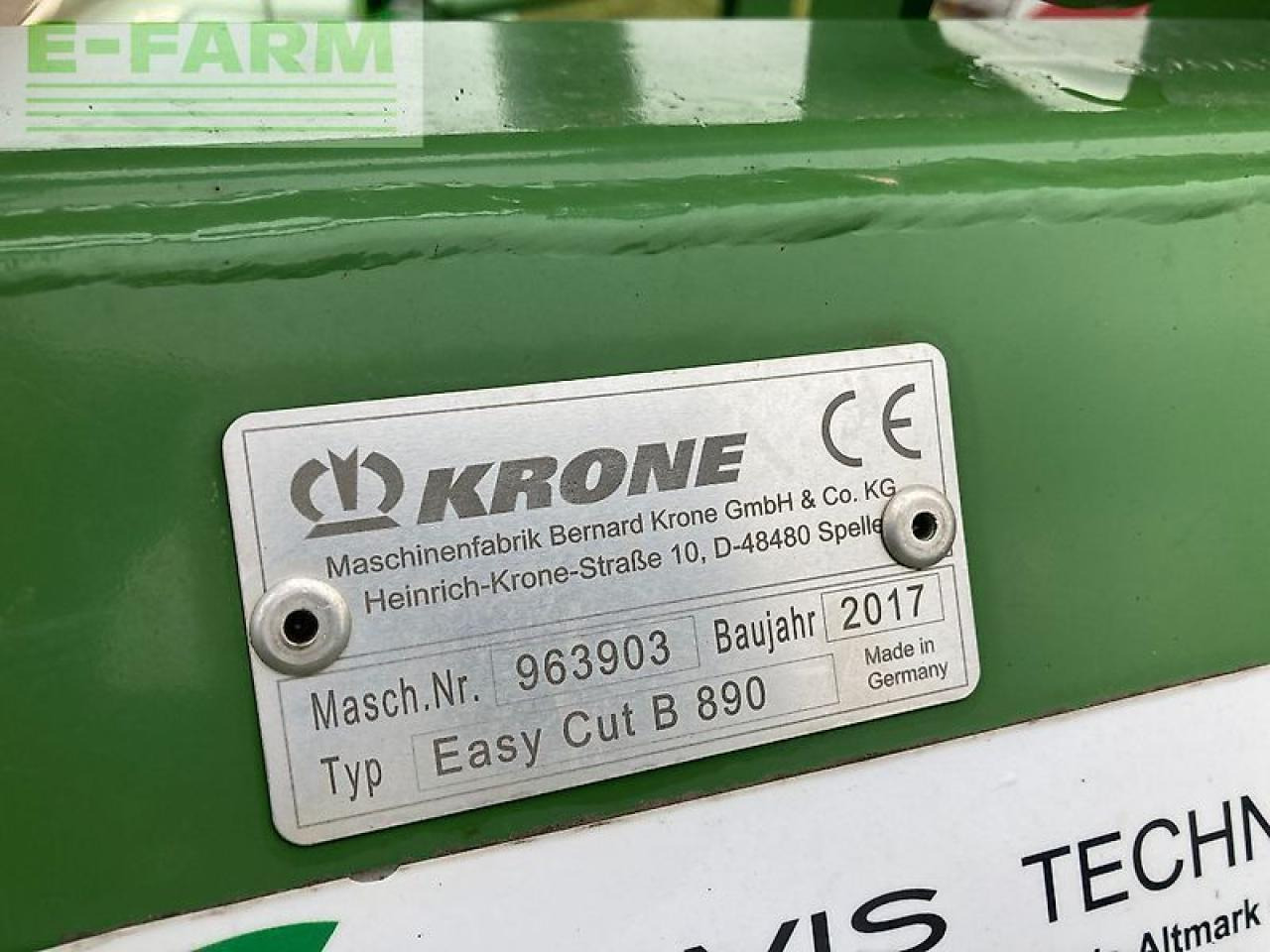 Krone easy cut b 890 - Cositoare: Foto 4 Krone easy cut b 890 - Cositoare: Foto 4