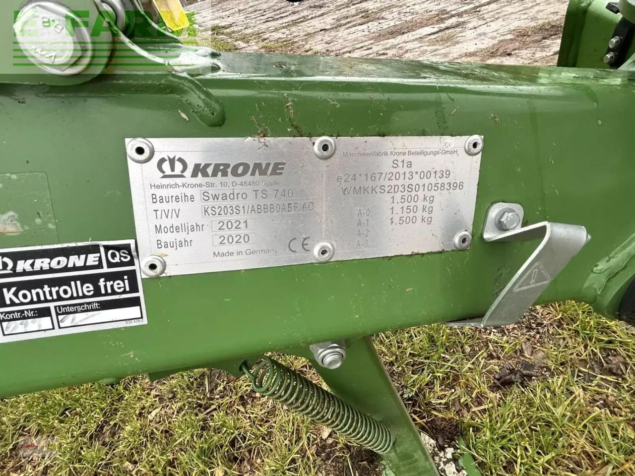 Krone swadro ts 740 - Maşină de întors fânul: Foto 4 Krone swadro ts 740 - Maşină de întors fânul: Foto 4