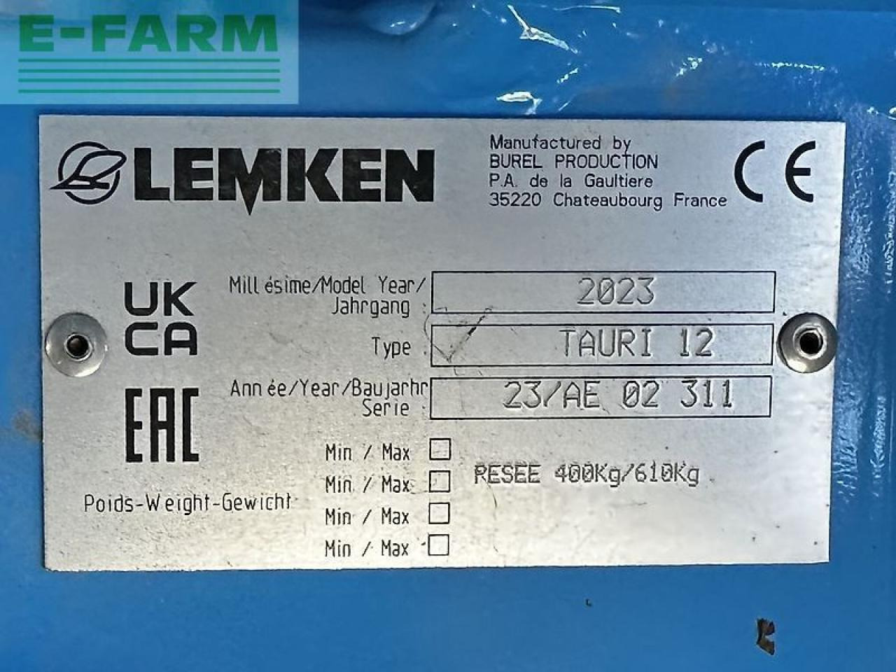 Lemken tauri 12/2150 - Imprastietor îngrăşăminte: Foto 2 Lemken tauri 12/2150 - Imprastietor îngrăşăminte: Foto 2