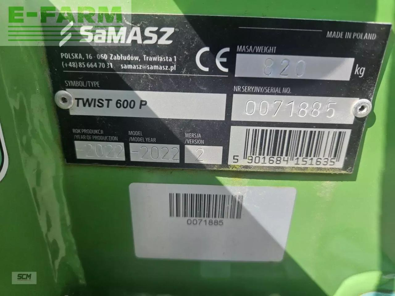 SaMASZ samasz twist 600 front - Maşină de întors fânul: Foto 2 SaMASZ samasz twist 600 front - Maşină de întors fânul: Foto 2