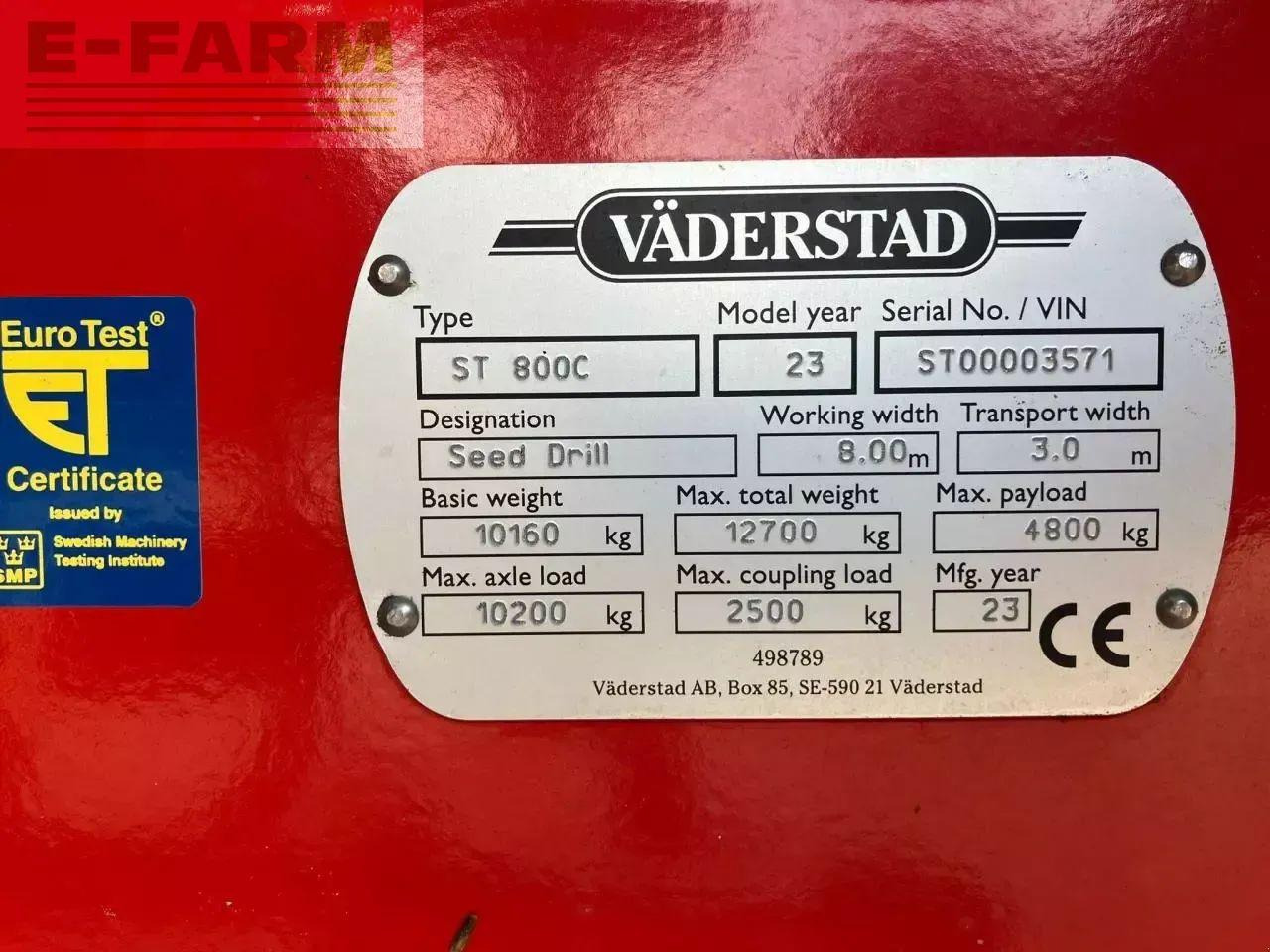 Väderstad spirit st 800c - Semănătoare de precizie: Foto 4 Väderstad spirit st 800c - Semănătoare de precizie: Foto 4