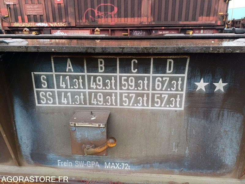 Alte utilaje Wagon plat intermodal type Sggnss – modèle 6432B0-4, 72 pieds - 2004 (ref 1538): Foto 8