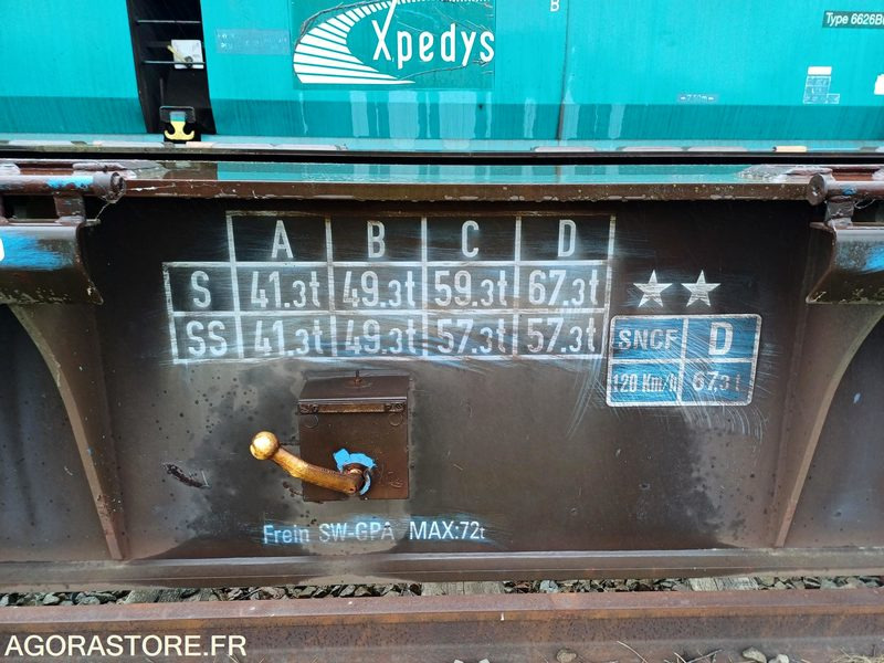 Alte utilaje Wagon plat intermodal type Sggnss – modèle 6432B0-4, 72 pieds - 2004 (ref 1538): Foto 19