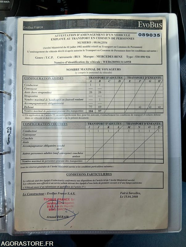 MERCEDES CITARO N°089035 - Autobuz: Foto 5 MERCEDES CITARO N°089035 - Autobuz: Foto 5