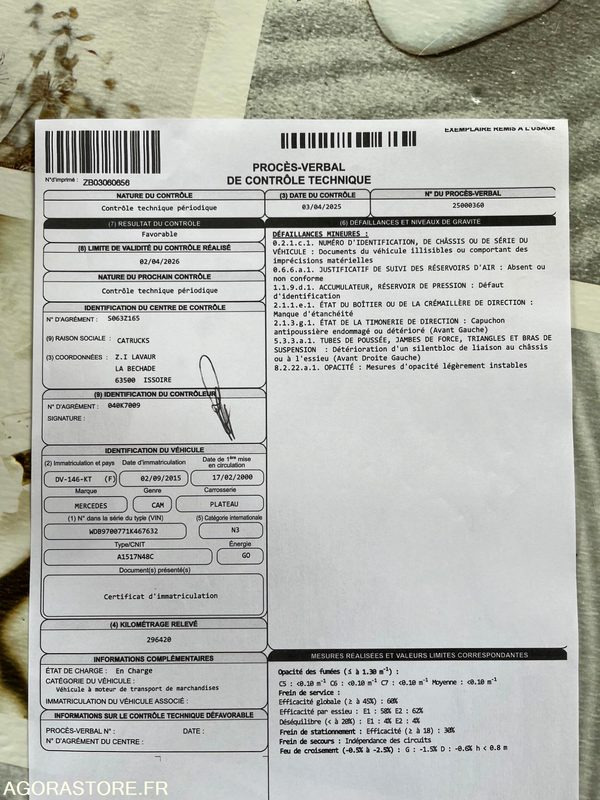 CAMION PLATEAU MERCEDES 15T - 2000 - Camion: Foto 5 CAMION PLATEAU MERCEDES 15T - 2000 - Camion: Foto 5