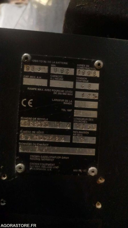 Chariot élévateur CROWN - EN PANNE - Unealtă/ Echipament: Foto 5 Chariot élévateur CROWN - EN PANNE - Unealtă/ Echipament: Foto 5