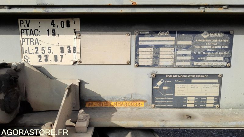 REMORQUE SAMRO // R30864 - Remorcă: Foto 3 REMORQUE SAMRO // R30864 - Remorcă: Foto 3