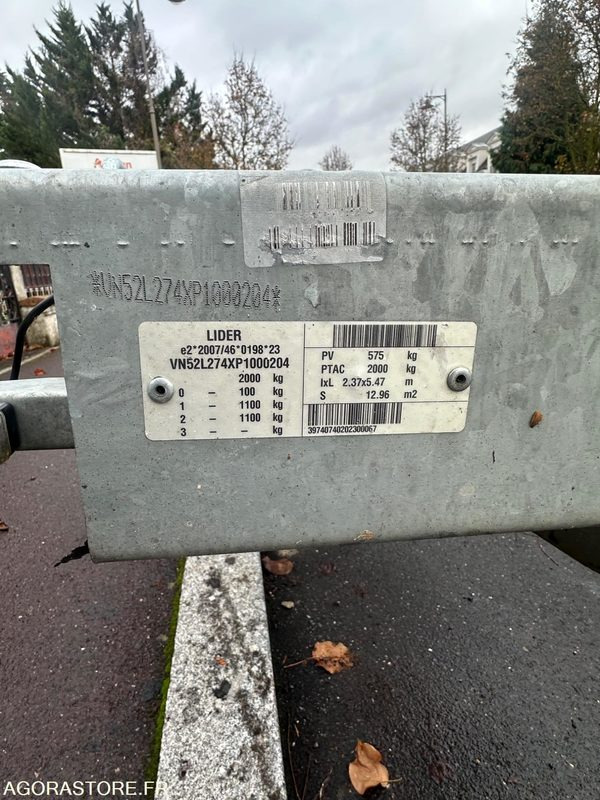 Remorque basculante lider 2000 kg - Semiremorcă: Foto 4 Remorque basculante lider 2000 kg - Semiremorcă: Foto 4