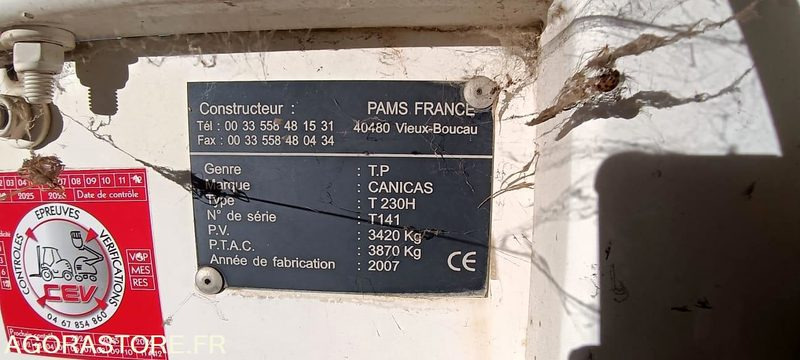 TRACTEUR VALTRA N101H CH-668EQ + CRIBLEUSE CANICAS T230H T141 6334H AM 2007 - Tractor agricol: Foto 5 TRACTEUR VALTRA N101H CH-668EQ + CRIBLEUSE CANICAS T230H T141 6334H AM 2007 - Tractor agricol: Foto 5