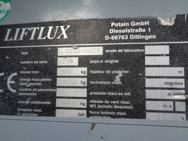 Platforma foarfeca Liftlux SL172-24D4WD: Foto 12 Platforma foarfeca Liftlux SL172-24D4WD: Foto 12