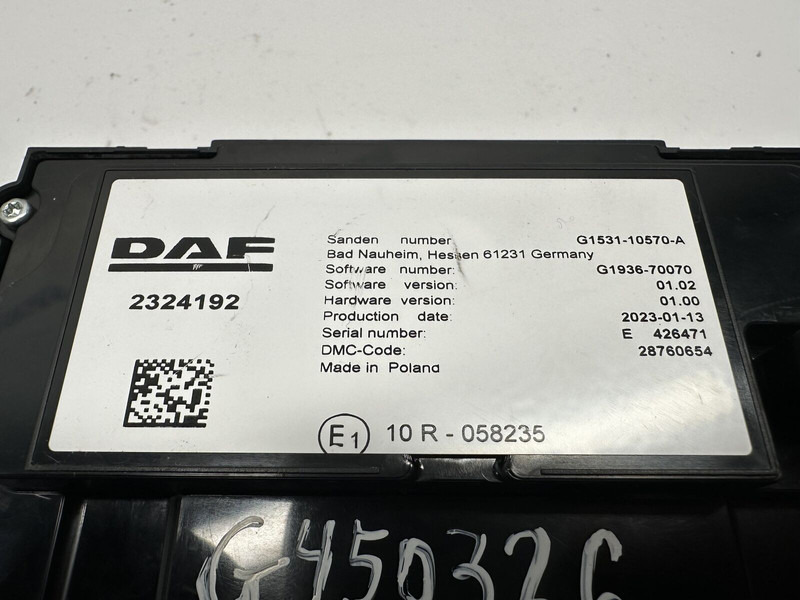 DAF AC, heater control, switch - Calculator de bord pentru Camion: Foto 3 DAF AC, heater control, switch - Calculator de bord pentru Camion: Foto 3