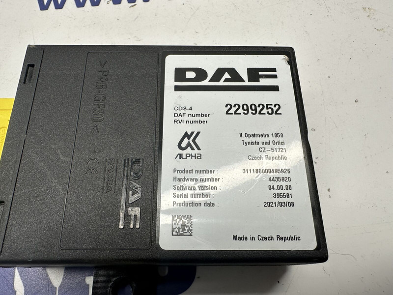 DAF CDS-4 - Calculator de bord pentru Camion: Foto 4 DAF CDS-4 - Calculator de bord pentru Camion: Foto 4