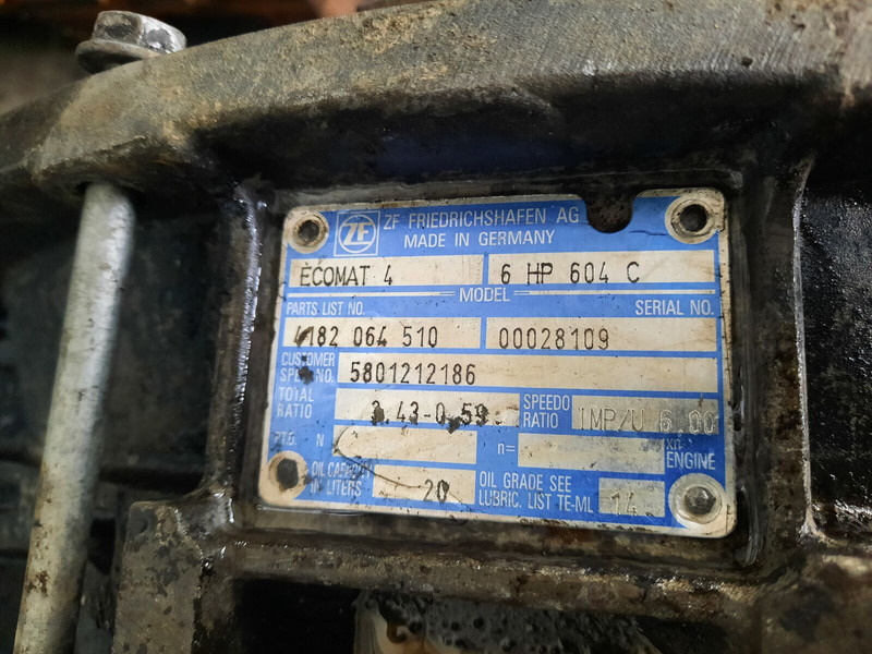 Iveco ZF 6HP604C Cursor 8. 6HP594C - Cutie de viteze: Foto 5 Iveco ZF 6HP604C Cursor 8. 6HP594C - Cutie de viteze: Foto 5